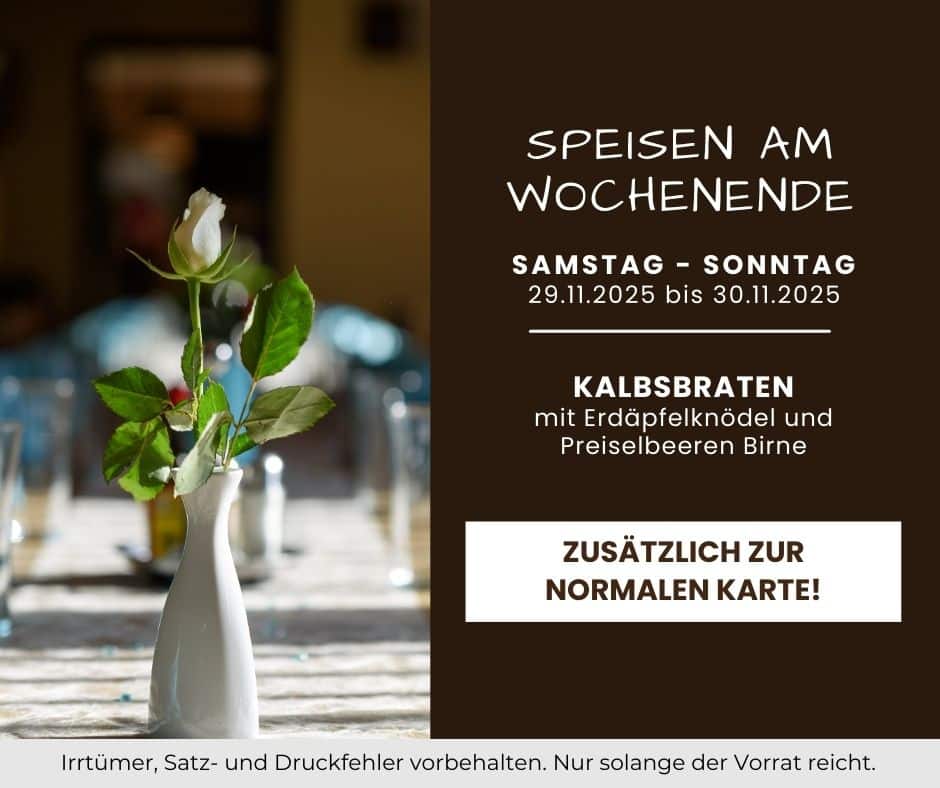 Wochenendspecials